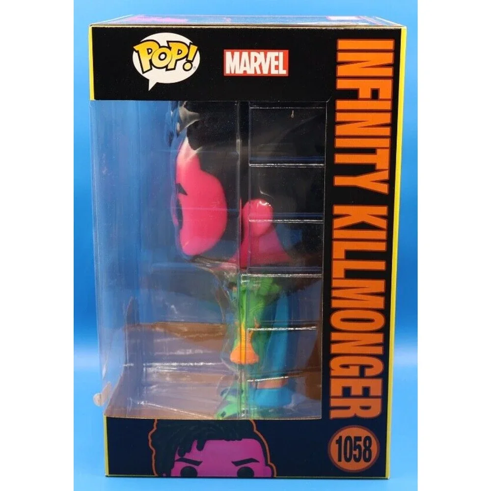 Funko Pop Marvel Infinity Killmonger Blacklight 10 Inch Target Exclusive #1058 - Picture 2 of 7